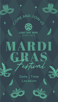 Mardi Gras Festival Instagram Story