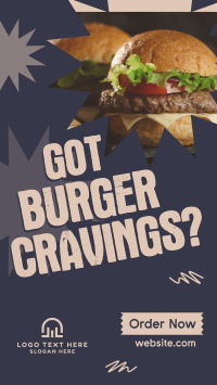 Burger Cravings Instagram Story