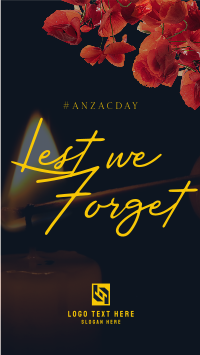 Anzac Facebook Story example 4