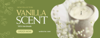 Vanilla Candle Scent Facebook Cover