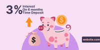 Piggy Time Deposit Twitter Post