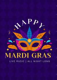 Mardi Gras Party Flyer