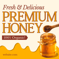 Organic Premium Honey Instagram Post Design