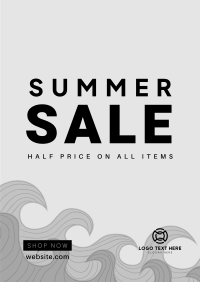 Summer Waves Sale Poster