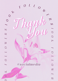 Fun Simple Thank You Followers Flyer Image Preview