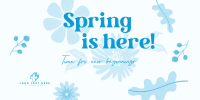 Spring New Beginnings Twitter Post