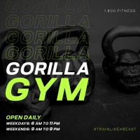 Gorilla Gym Instagram Post Design