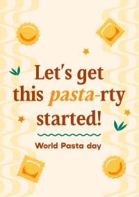 World Pasta Greeting Poster