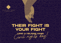 Lend A Helping Hand Postcard