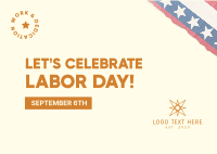 Celebrate Labor Day Postcard