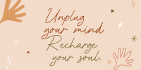 Unplug your mind Twitter Post