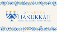 Floral Hanukkah Facebook Event Cover