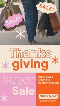 Super Sale this Thanksgiving Video