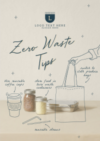 Zero Waste Tips Poster