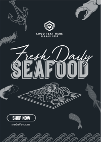 Fun Seafood Restaurant Flyer