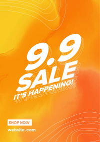 9.9 Gradient Sale Flyer