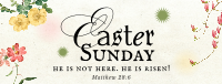 Easter Floral Facebook Cover Image Preview