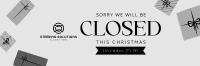 Christmas Closed Holiday Twitter Header Image Preview