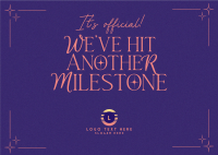 Minimalist Milestones Postcard