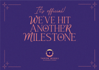 Minimalist Milestones Postcard Image Preview