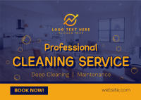 Professional Cleaning Service Postcard