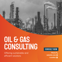 Oil and Gas Business Instagram Post Image Preview