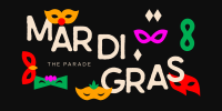 Mardi Gras Parade Mask Twitter Post