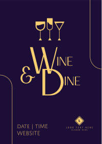 Wine and Dine Night Flyer