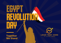 Egypt Revolution Day Postcard