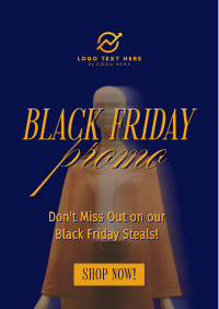 Black Friday Minimalist Promo Flyer Design