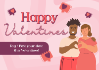 Valentines Date Postcard example 4