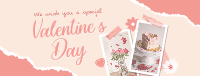 Scrapbook Valentines Greeting Facebook Cover