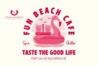 Beachside Cafe Pinterest Cover Image Preview