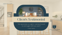 Clean Real Estate Testimonial Facebook Event Cover