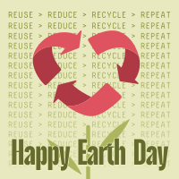 Earth Day Recycle Instagram Post Design