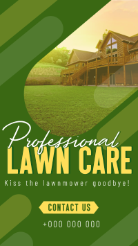 Professional Lawn Cleaning Instagram Reel