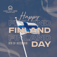 Simple Finland Indepence Day Instagram Post