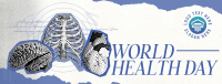 Vintage World Health Day Facebook Cover Image Preview