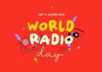 World Radio Day Postcard Design