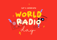 World Radio Day Postcard