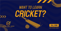 Time to Learn Cricket Facebook Ad Design