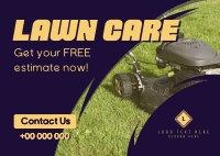 Lawn Maintenance Services Postcard