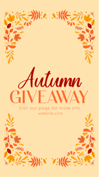 Autumn Giveaway Post Instagram Reel