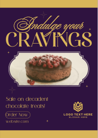 Chocolate Craving Sale Flyer Design