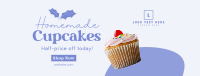 Cupcake Christmas Sale Facebook Cover