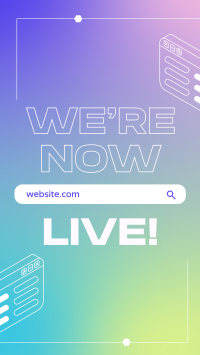 Live Website Announcement Instagram Story