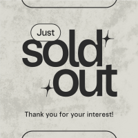 Sold Out Minimalist Instagram Post Image Preview