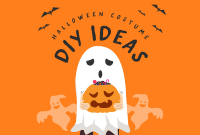 Trick or Treat Ghost Pinterest Cover