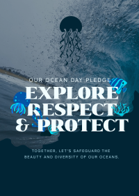 Ocean Day Pledge Flyer