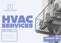 Y2K HVAC Service Postcard Image Preview